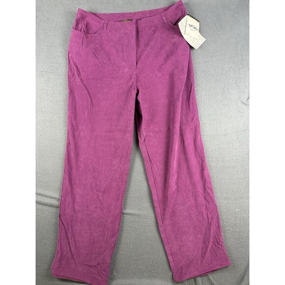 NWT Bob Mackie Wearable Art Pants Size XL Purple - Picture 1 of 8